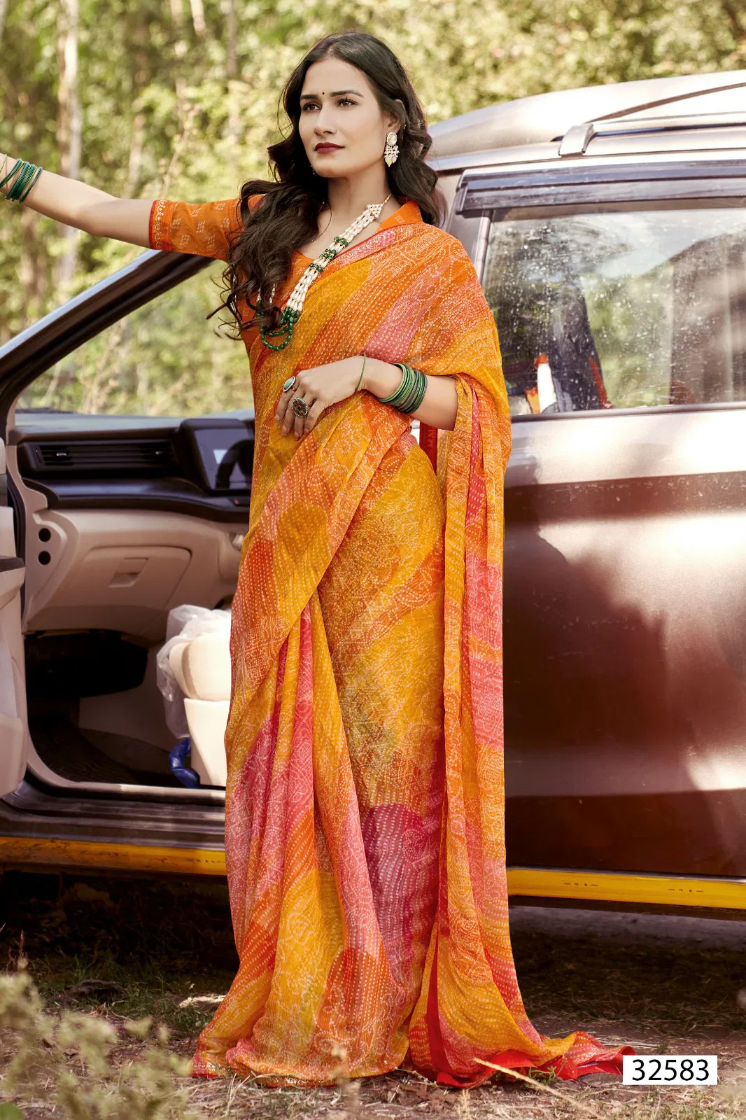 Simona Vol 4 By Vallabhi Chiffon Printed Saree Wholesale Shop In Surat